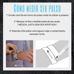 Bracelete Feminino Zircônia Gold em Aço Inoxidável Ouro 18k - loja online