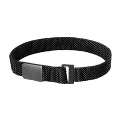 Pulseira Imã Malha de Aço Black