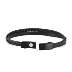 Pulseira Couro Invictus Fecho em Aço Inoxidável na internet