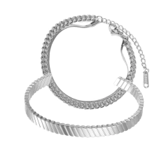Combo Full Silver em Aço Inoxidável