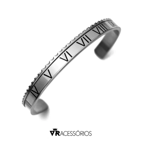 Bracelete Speed Roman Silver Em Aço Inoxidável - comprar online