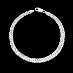Pulseira Elo Grumet Duplo em Prata 925