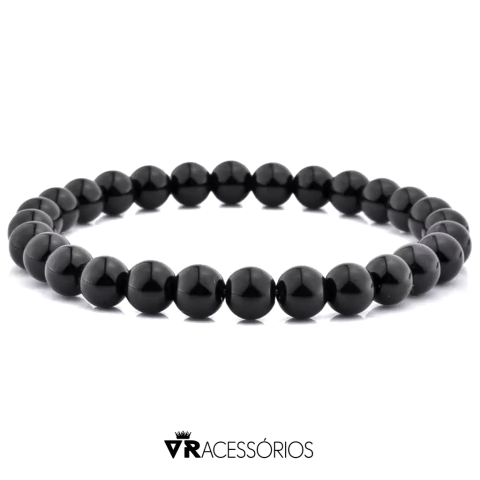 Pulseira Basic Black Ônix Brilhante