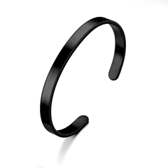 Bracelete Apolo Black em Aço Inoxidável 6mm