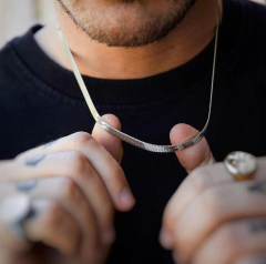 Colar Full Silver em Aço Inox 4mm - comprar online