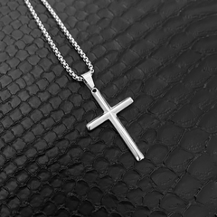Imagem do Colar Cruz Silver em Aço Inox 316L