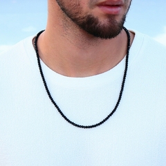 Colar Cristal Negro Steel 4mm - comprar online