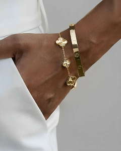 Conjunto 2 Pulseiras Masculinas Gold - comprar online