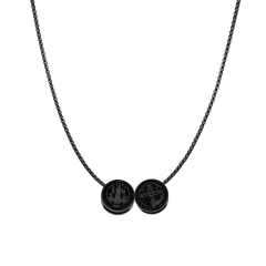 Escapulário São Bento Black Corrente em Aço Inoxidável 316L - VR Acessórios | Loja online de Acessórios Masculinos
