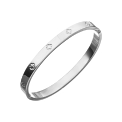 Bracelete Feminino Trevo Silver em Aço Inoxidável - comprar online