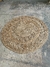 ALFOMBRA YUTE NATURAL CON CIRCULOS Y CALADA - comprar online