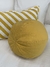 ALMOHADÓN DE TUSSOR BOMBÓN AMARILLO - comprar online