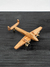 AVIONETA DE MADERA DORADA
