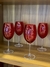 COPAS DE VINO VIDRIO PINTADO ROJ0 (Set x 4) - comprar online