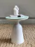 MESA OTTO BLANCA TAPA DE VIDRIO - comprar online
