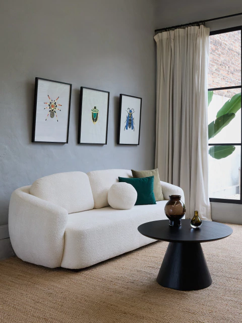 MESA COSTADO SOFIA NEGRA - comprar online