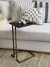 MESA DE ARRIME DORADO CON NEGRO