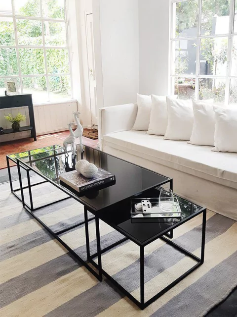 MESA RECTANGULAR BLACK (a pedido)
