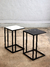 MESA DE ARRIME NEGRA PORCELANATO - Salazar Casa