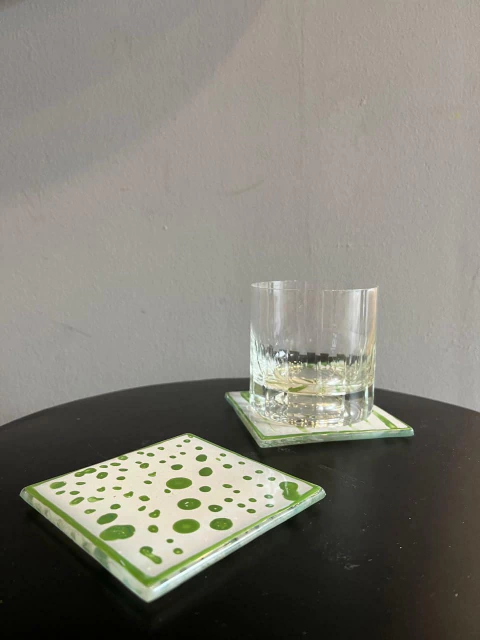 POSAVASOS DE VIDRIO (set x 4) - comprar online