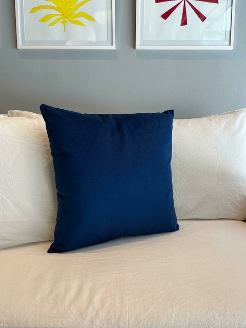 ALMOHADÓN PANA AZUL (a pedido) - comprar online