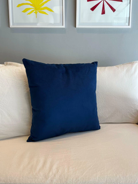 ALMOHADÓN PANA AZUL - comprar online