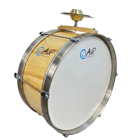 BOMBO MURGA 22" MADERA con PLATILLO