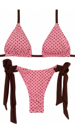 BIQUINI LACINHO FIO DUPLO POA ROSA