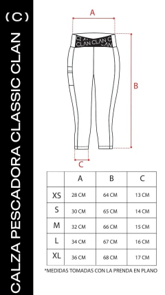CALZA PESCADORA CLASSIC CLAN BLACK - CLAN