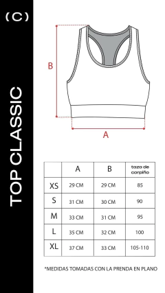 TOP CLASSIC CLAN ICONIC BLACK - tienda online