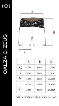 CALZA CORTA ZEUS AVELLANA - tienda online