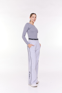 PANTALON WIDE LEG VIVOS GRAY - CLAN