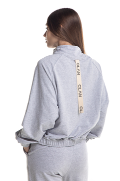 BUZO BOXY GREY WOMEN