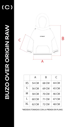 Imagen de BUZO OVER ORIGIN RAW WOMEN BEIGE