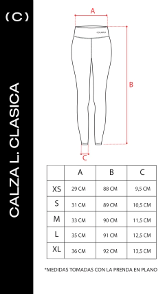 CALZA LARGA CLASSIC BLACK en internet