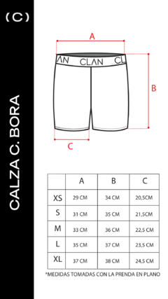 CALZA CORTA BORA BLUE en internet