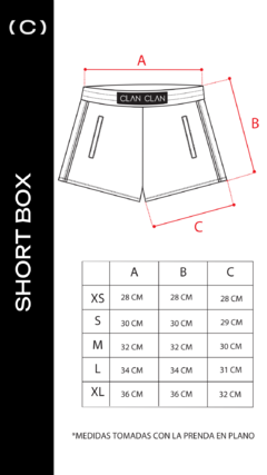 SHORT BOX WOMEN WHITE - CLAN
