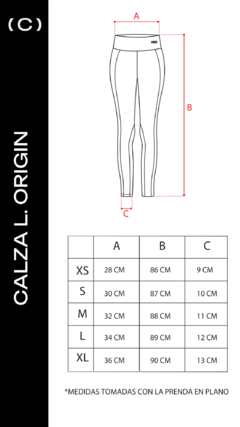 CALZA LARGA ORIGIN INDIGO - tienda online