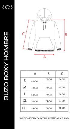 BUZO BOXY GREY MEN - CLAN