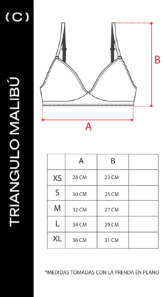 TRIANGULO MALIBU TROPICAL RED - CLAN