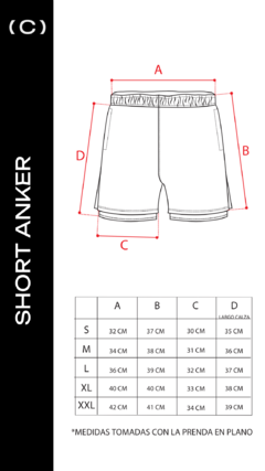 SHORT ANKER BLACK - CLAN