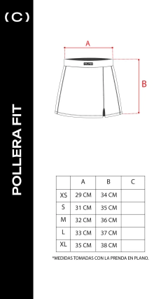 POLLERA FIT BLUE PERI - CLAN