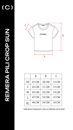 REMERA PILI CROP SUN TIZA MELANGE en internet