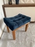 Puff Roma veludo azul marinho - comprar online