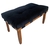 Puff banco 80/45 cm veludo preto