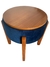 Puff Paris com mesa de apoio cor veludo azul