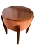 Puff Paris com mesa de apoio veludo terracota