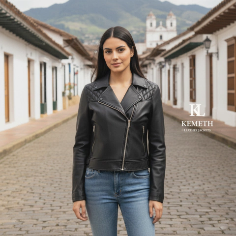 Chaqueta Cuero Mujer Estilo Chamarra Rebelion KL - comprar online