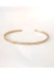 Bracelete Flat Ajustável Titânio Banho de Ouro Resistente à Água