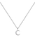 Colar Lua Crescente Prata 925